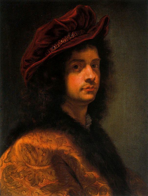 Autoportrait - Giovanni Battista Gaulli image 1 copie de tableau peinte à la main