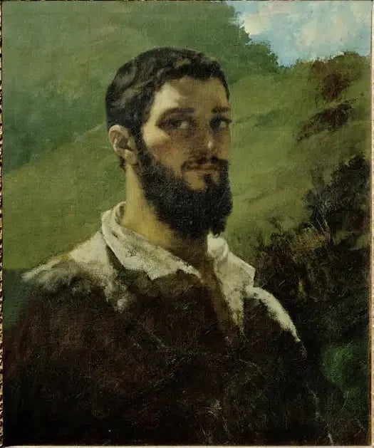 Autoportrait - Gustave Courbet image 1 reproduction artisanale de tableau