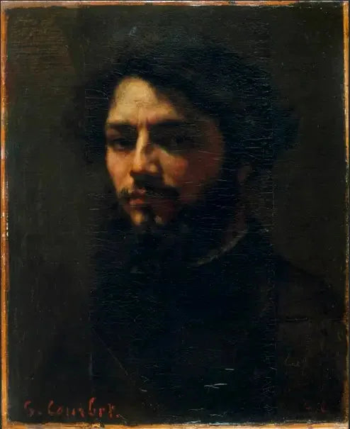 Autoportrait - Gustave Courbet image 1 copie de tableau peinte à la main