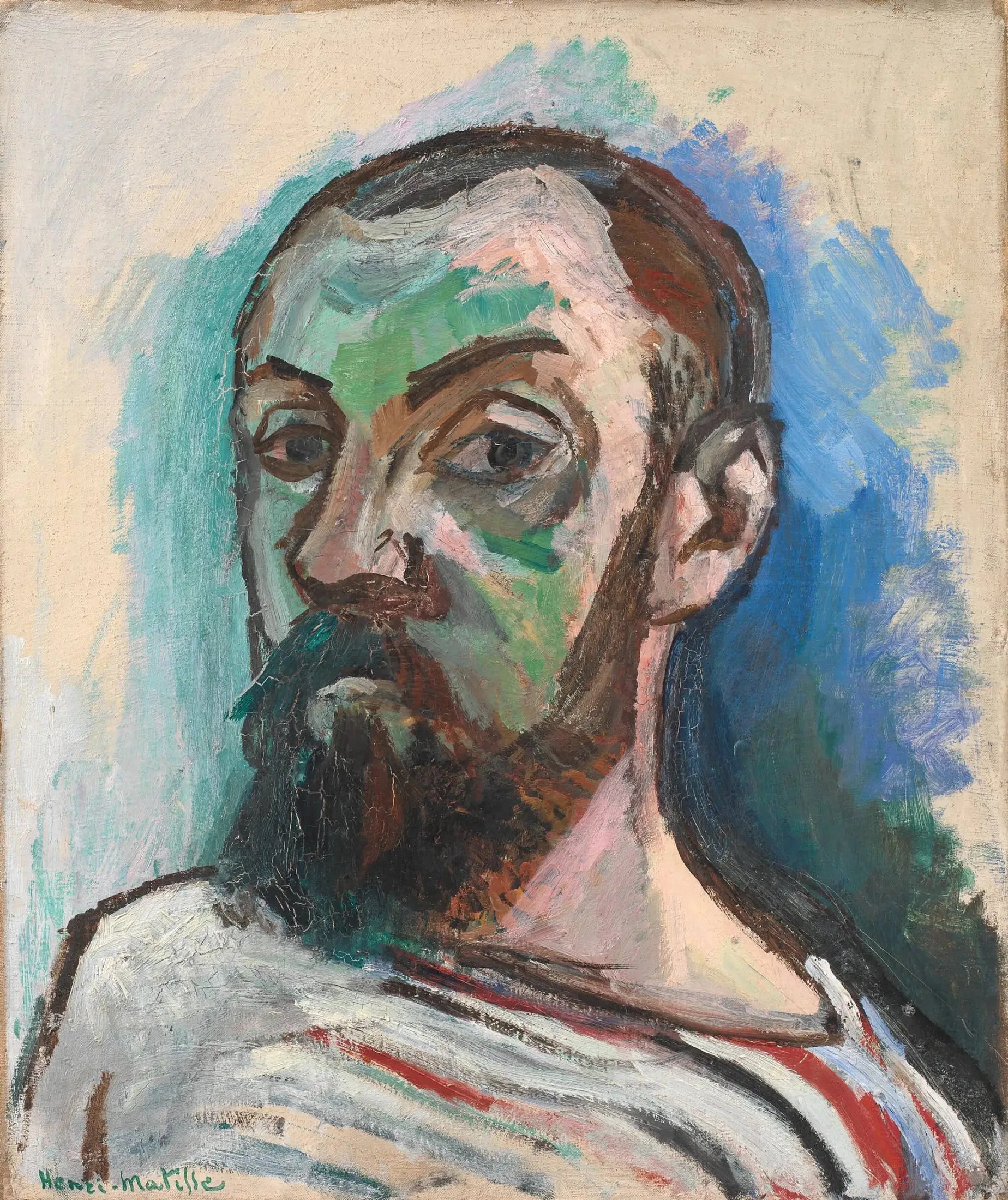 Autoportrait - Henri Matisse image 1 reproduction artisanale de tableau
