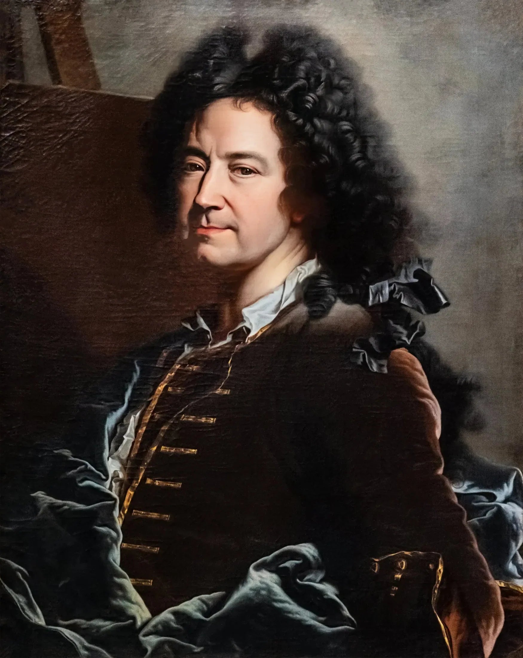 Autoportrait - Hyacinthe Rigaud image 1 copie peinte à la main à l’huile