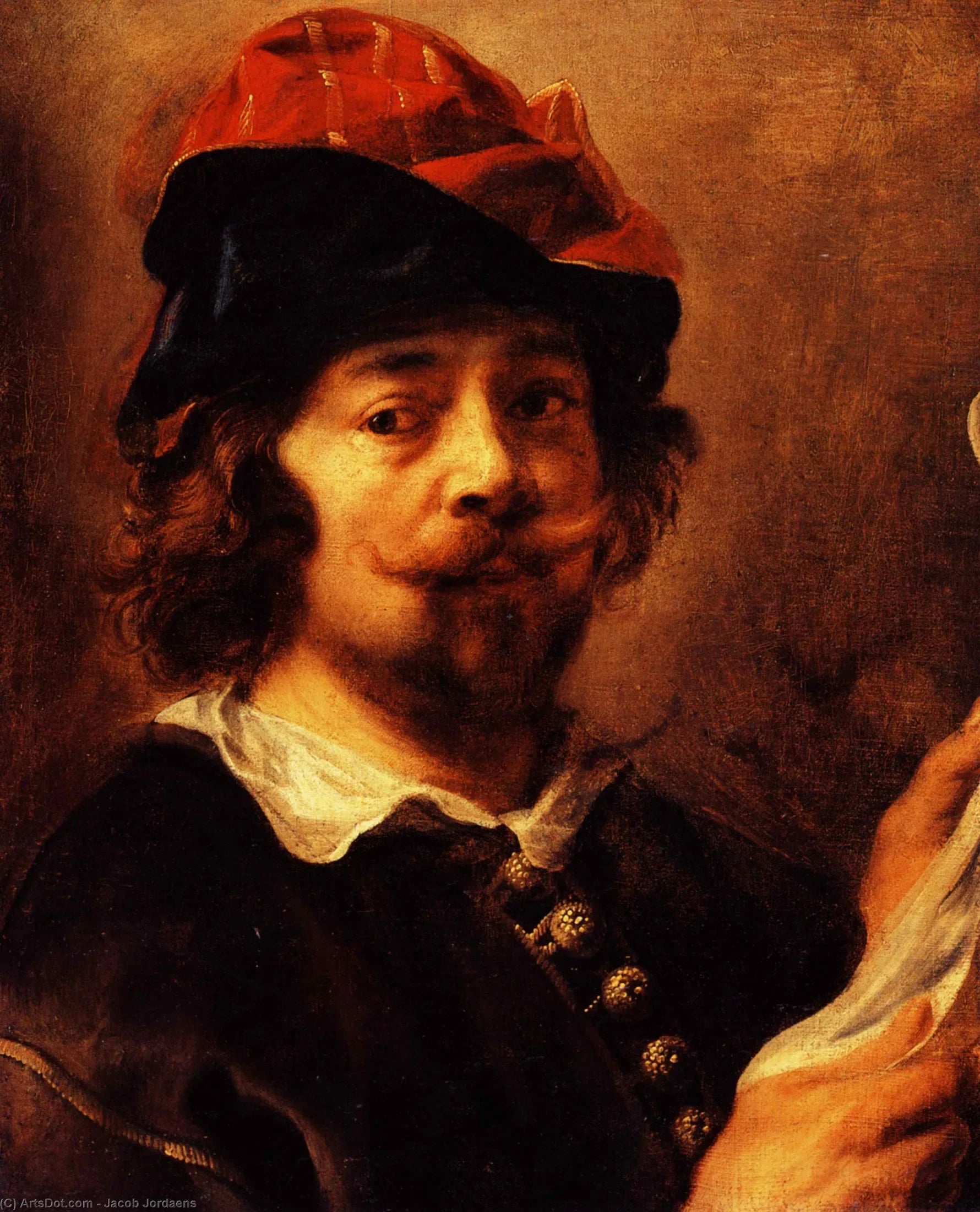 Autoportrait - Jacob Jordaens image 1 reproduction réalisée par Alpha Reproduction