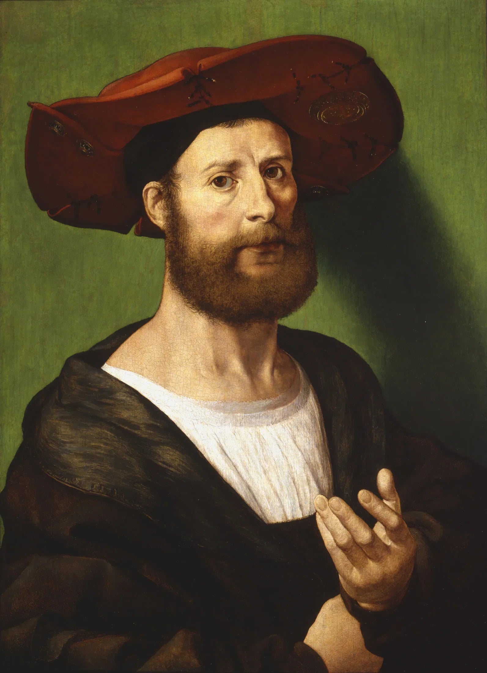 Autoportrait - Jan Gossaert image 1 copie de tableau peinte à la main