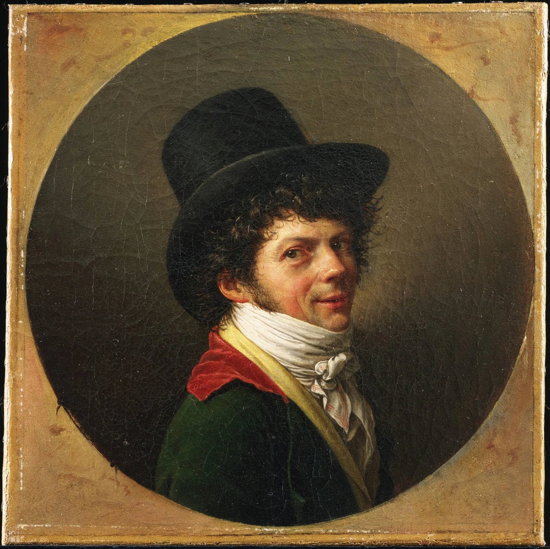 Autoportrait - Jean-Baptiste Wicar image 1 copie peinte à la main à l’huile