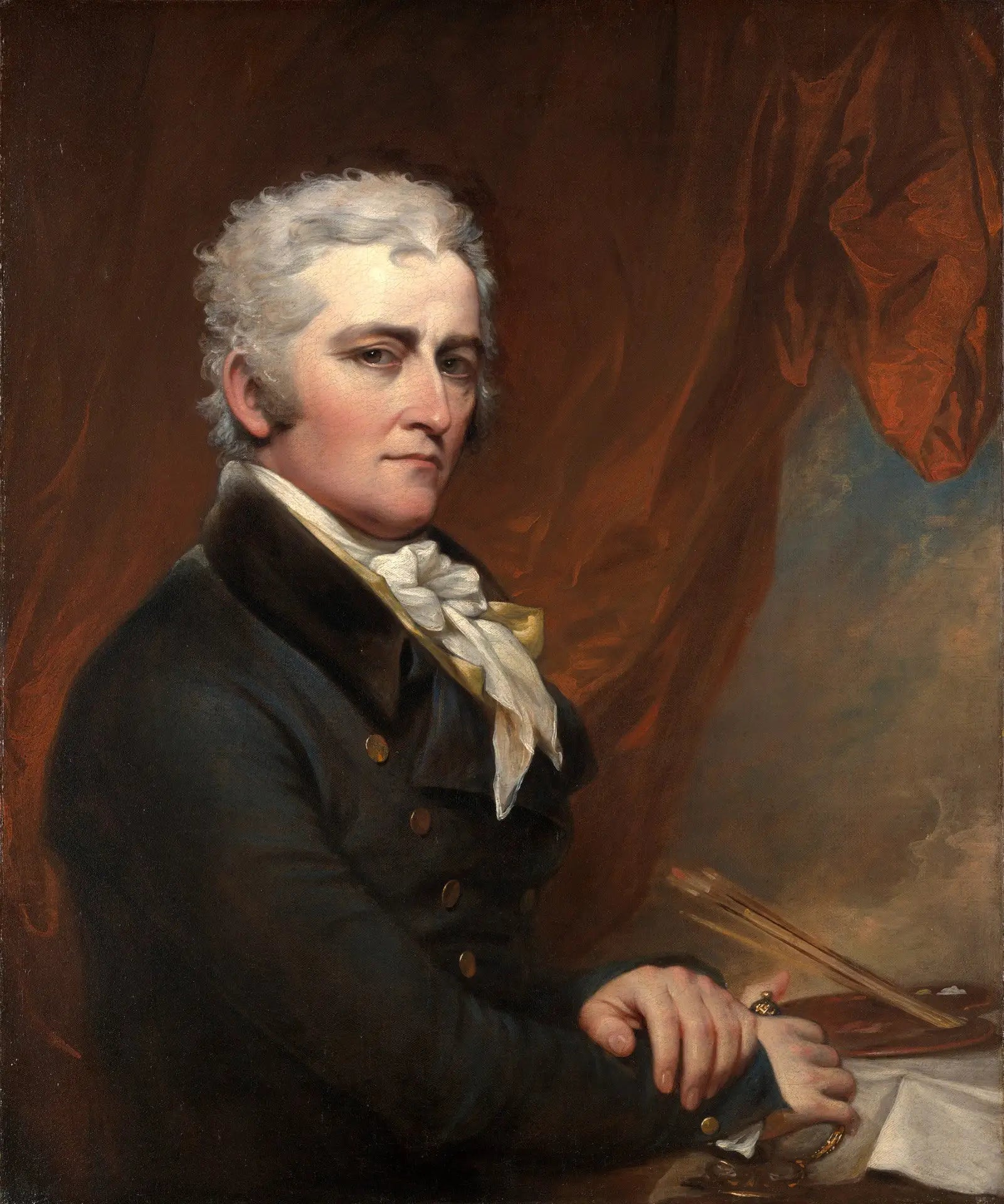 Autoportrait - John Trumbull image 1 copie de tableau peinte à la main