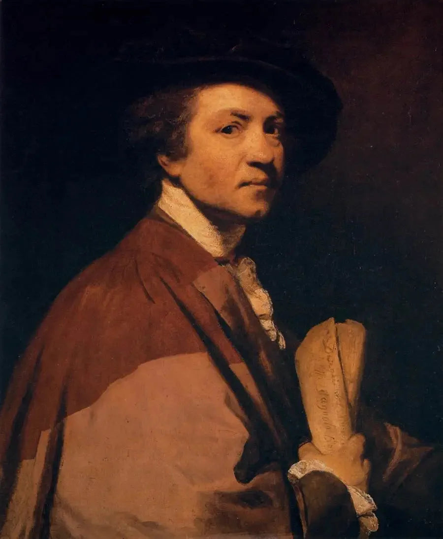 Autoportrait - Joshua Reynolds image 1 copie peinte à la main à l’huile