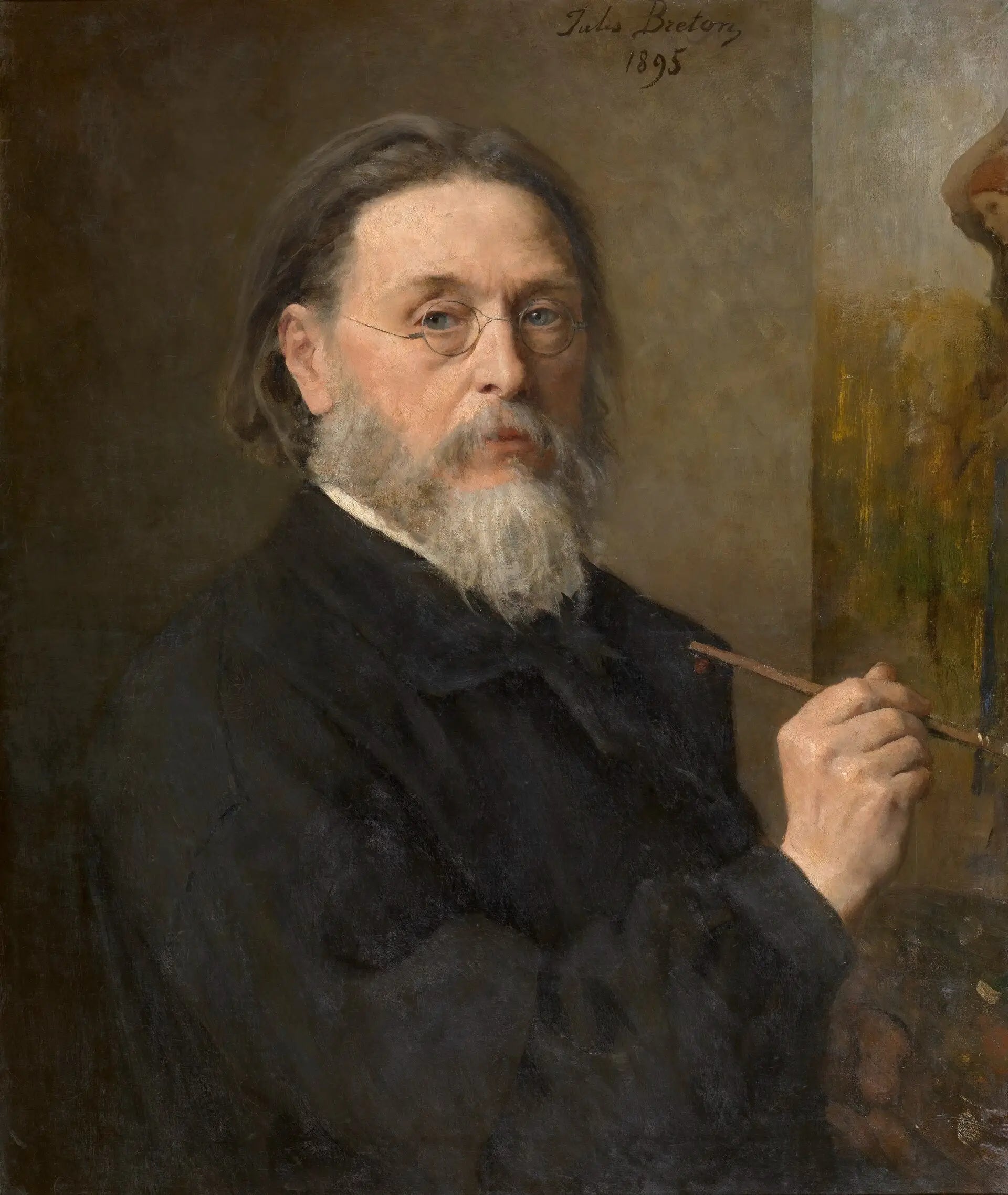 Autoportrait - Jules Breton image 1 reproduction de peinture à l’huile