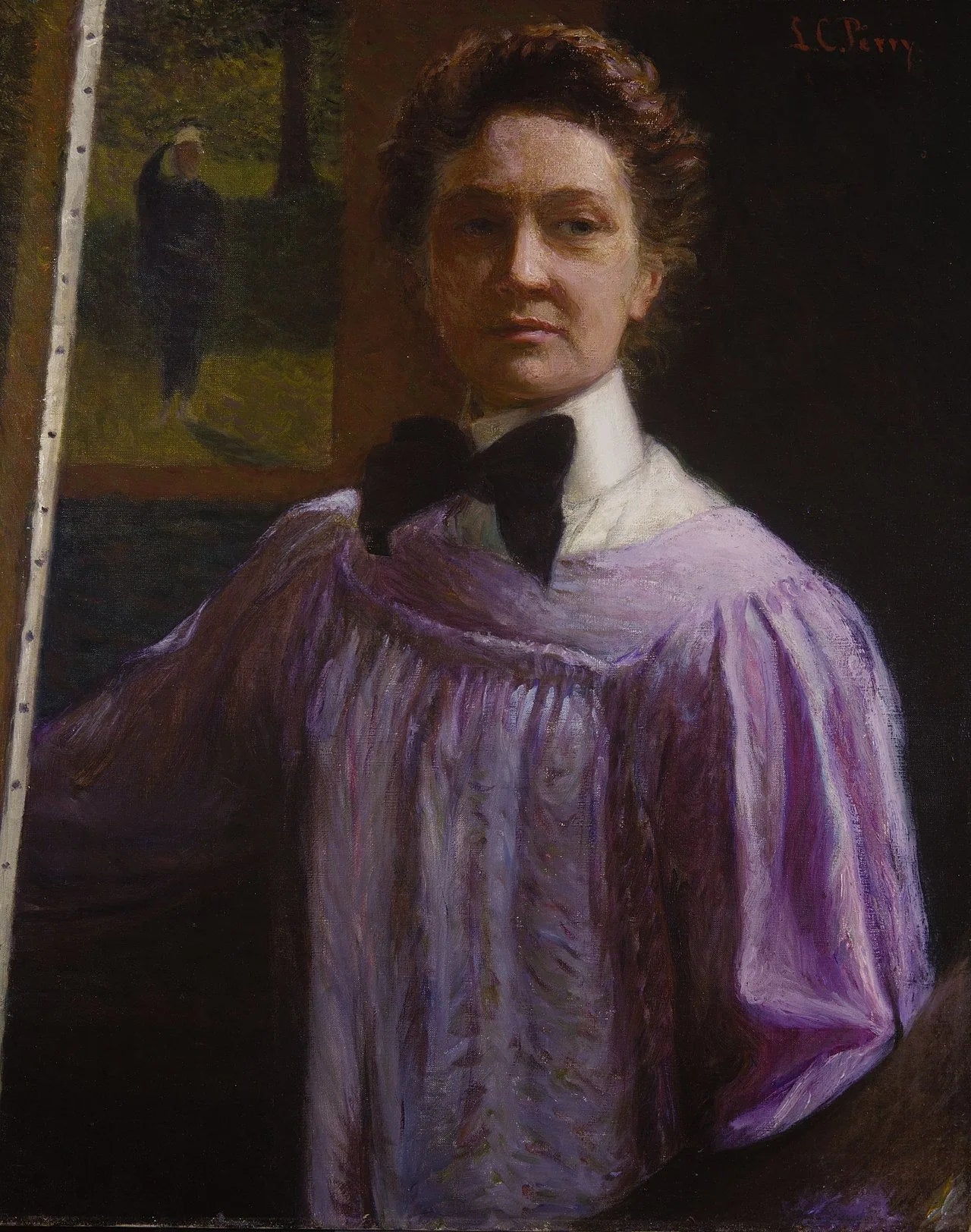 Autoportrait - Lilla Cabot Perry image 1 reproduction de peinture à l’huile