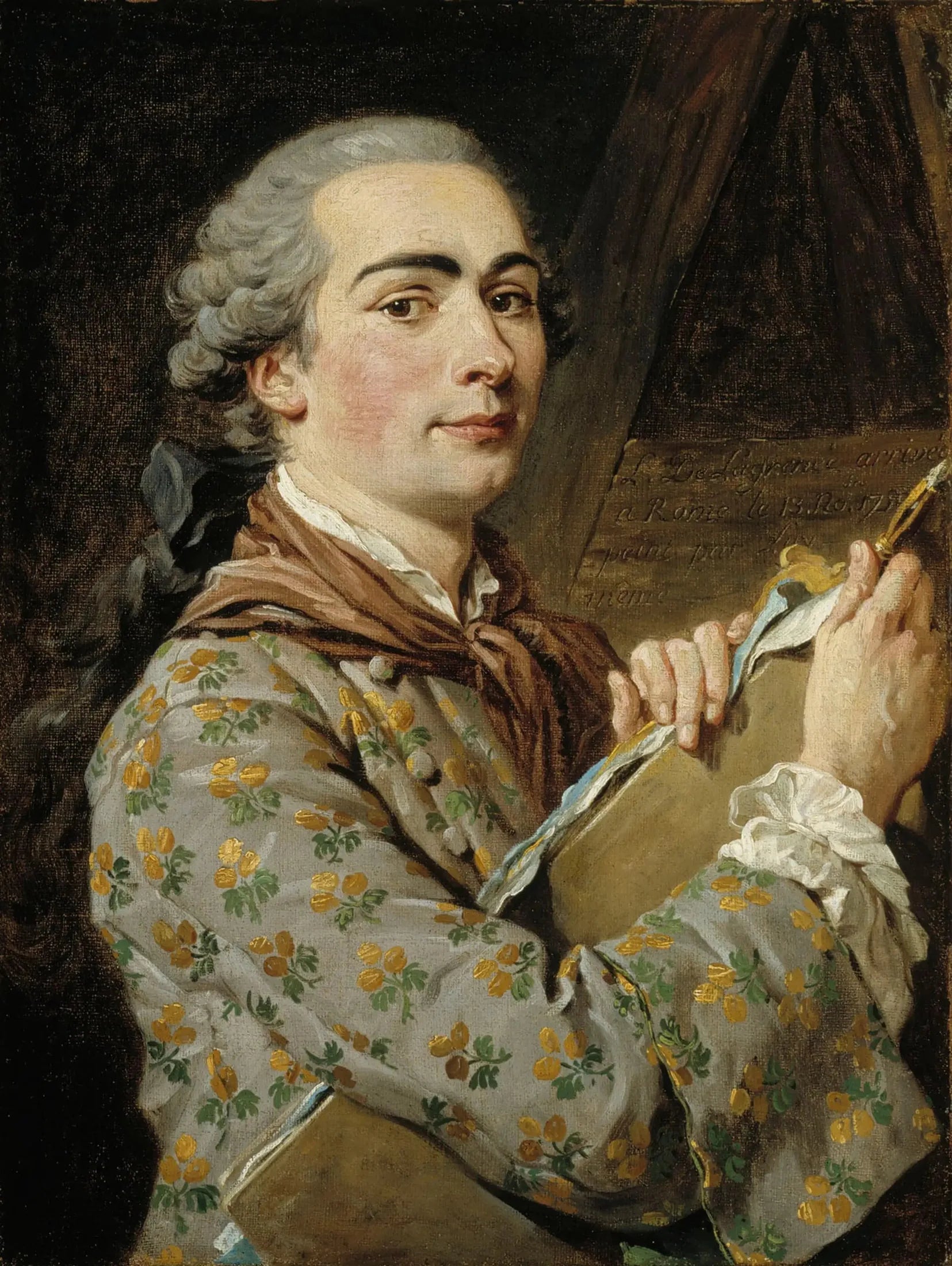 Autoportrait - Louis Jean François Lagrenée image 1 reproduction réalisée par Alpha Reproduction