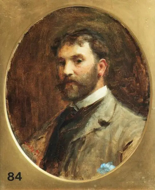 Autoportrait - Luke Fildes image 1 copie de tableau peinte à la main