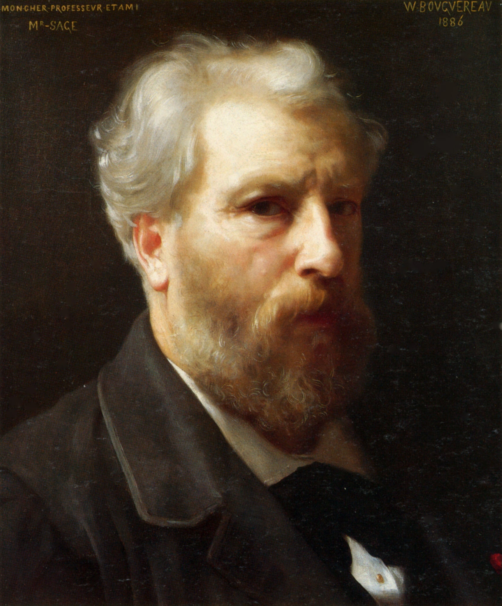 Autoportrait présenté à M. Sage (1886) - Bouguereau