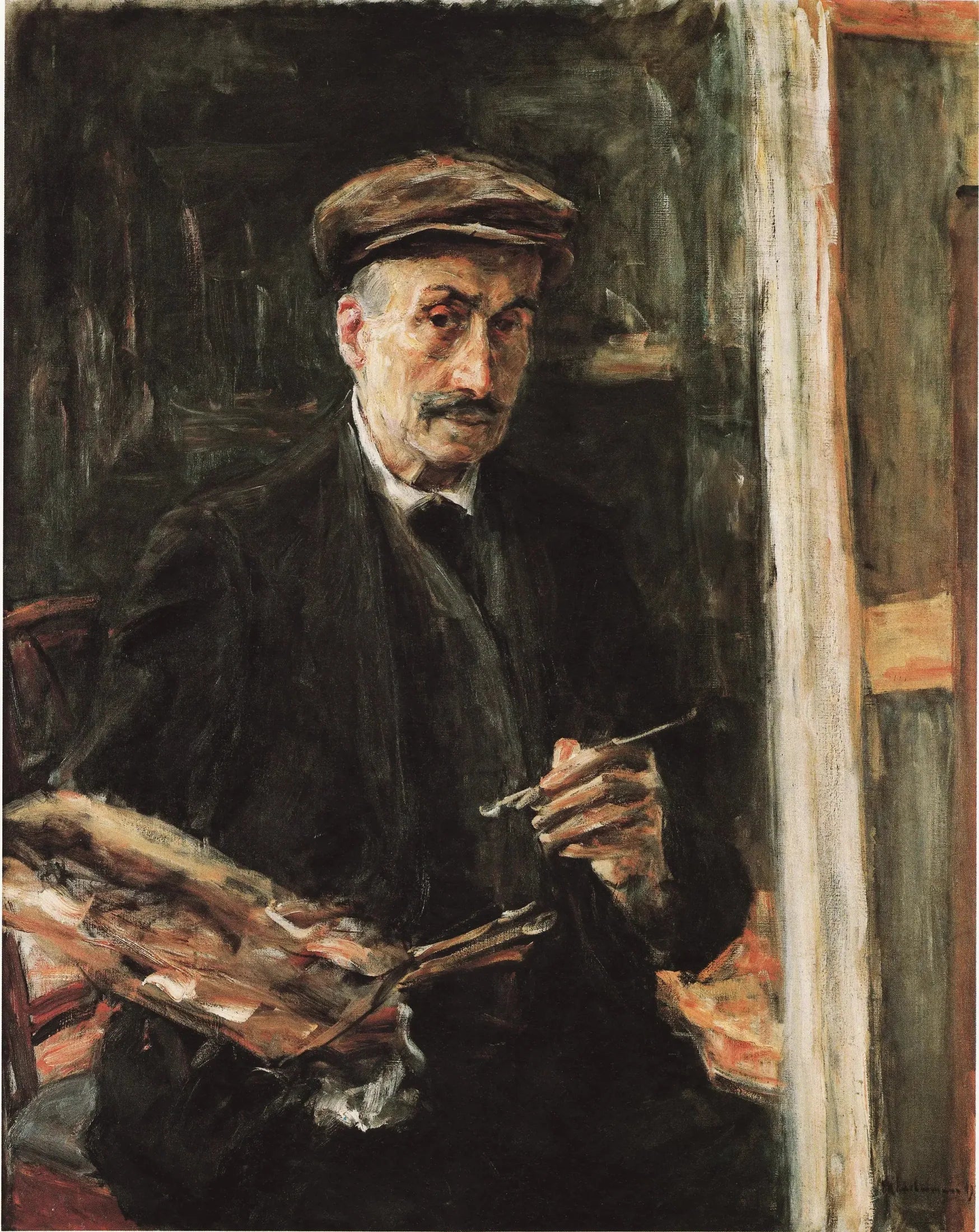 Autoportrait - Max Liebermann image 1 reproduction réalisée par Alpha Reproduction