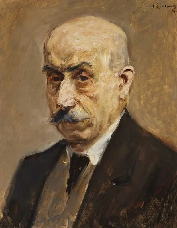 Autoportrait - Max Liebermann image 1 reproduction artisanale de tableau