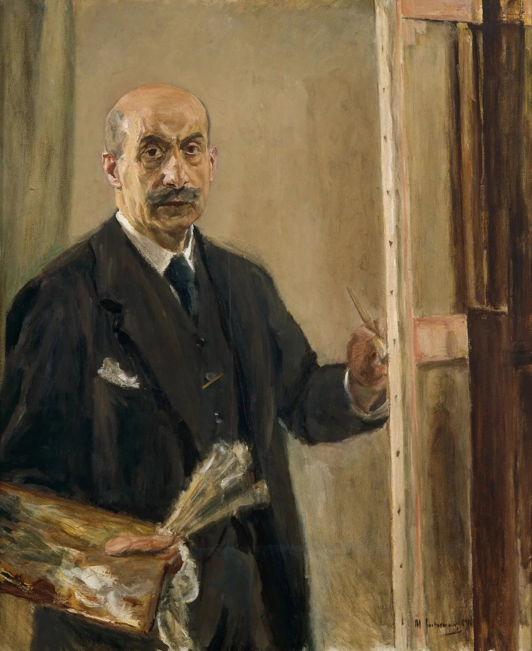 Autoportrait - Max Liebermann image 1 reproduction de peinture à l’huile