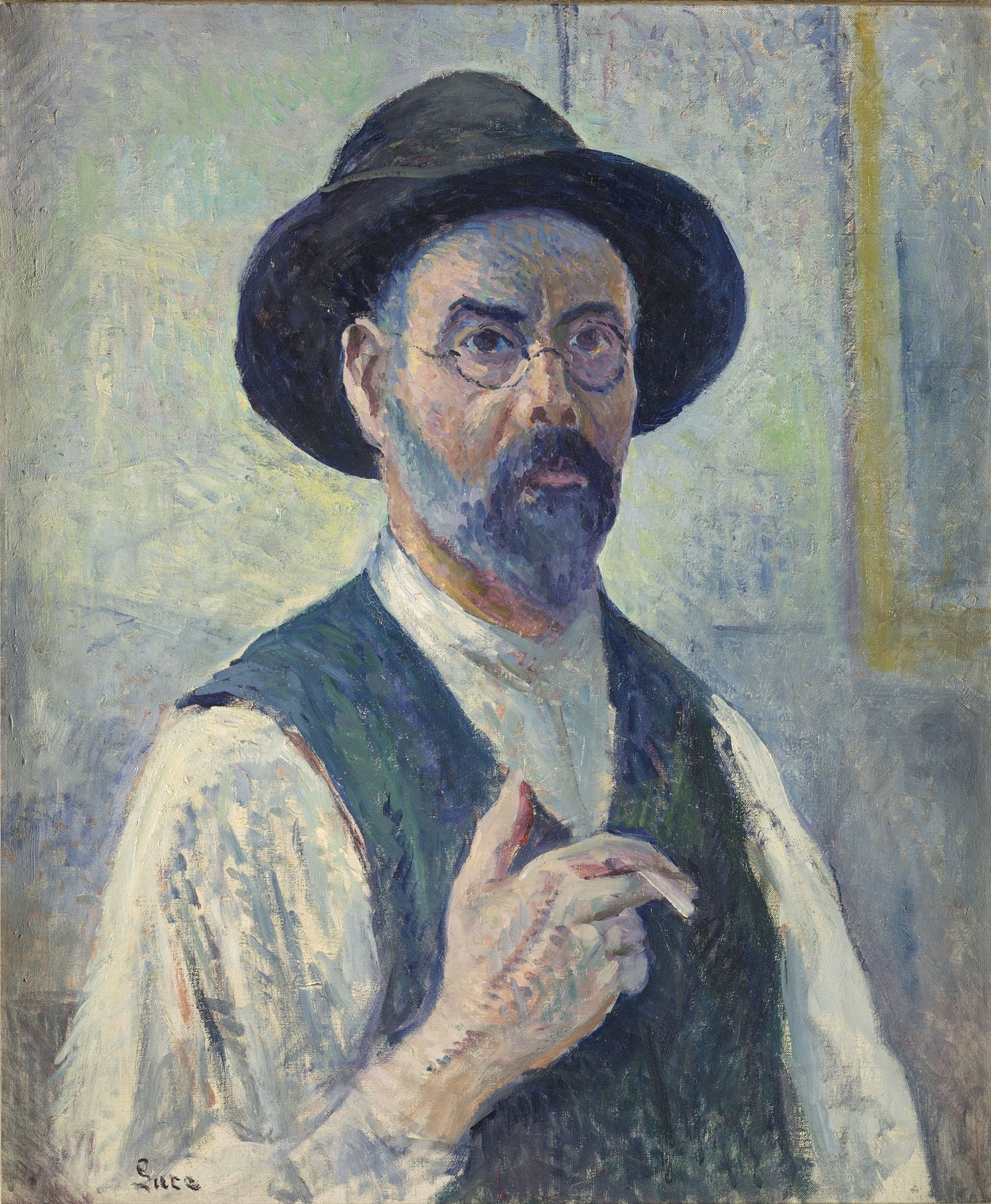 Autoportrait - Maximilien Luce image 1 copie de tableau peinte à la main