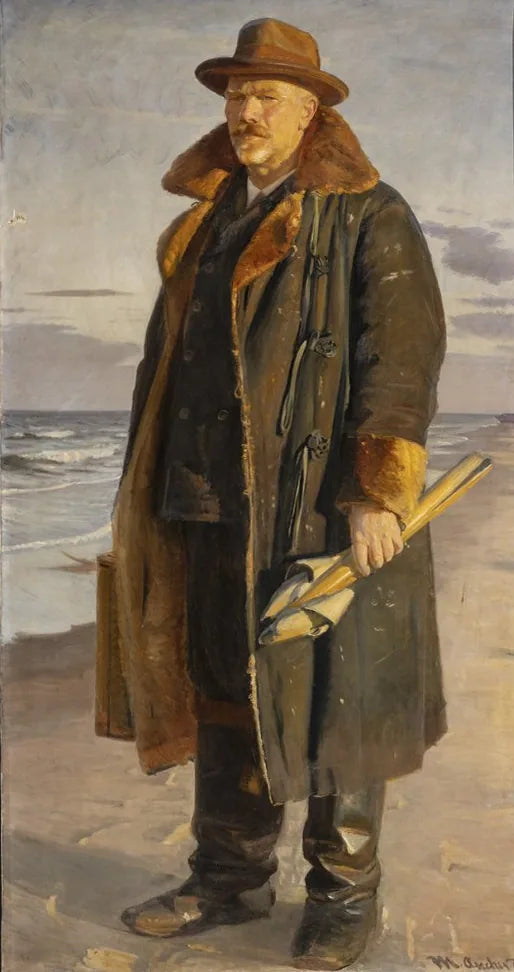 Autoportrait - Michael Peter Ancher image 1 tableau peint à l’huile sur toile