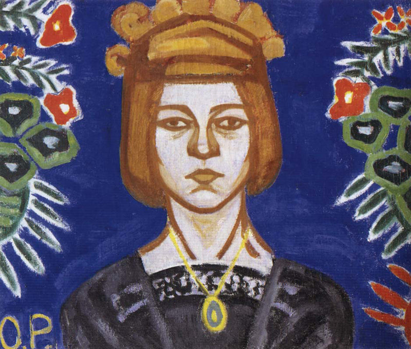 Autoportrait - Olga Rozanova image 1 copie peinte à la main à l’huile