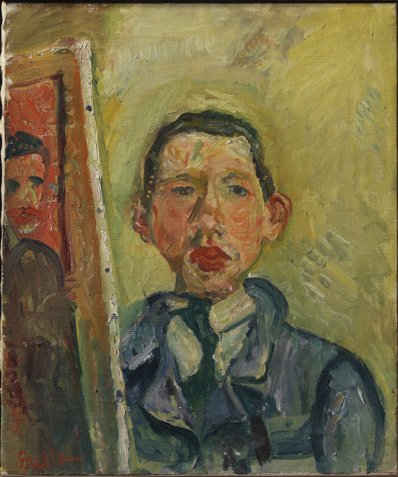 Autoportrait par Chaïm Soutine - Chaïm Soutine image 1 reproduction artisanale de tableau