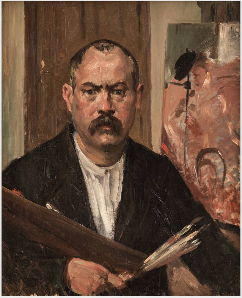 Autoportrait sans col - Lovis Corinth image 1 reproduction artisanale de tableau