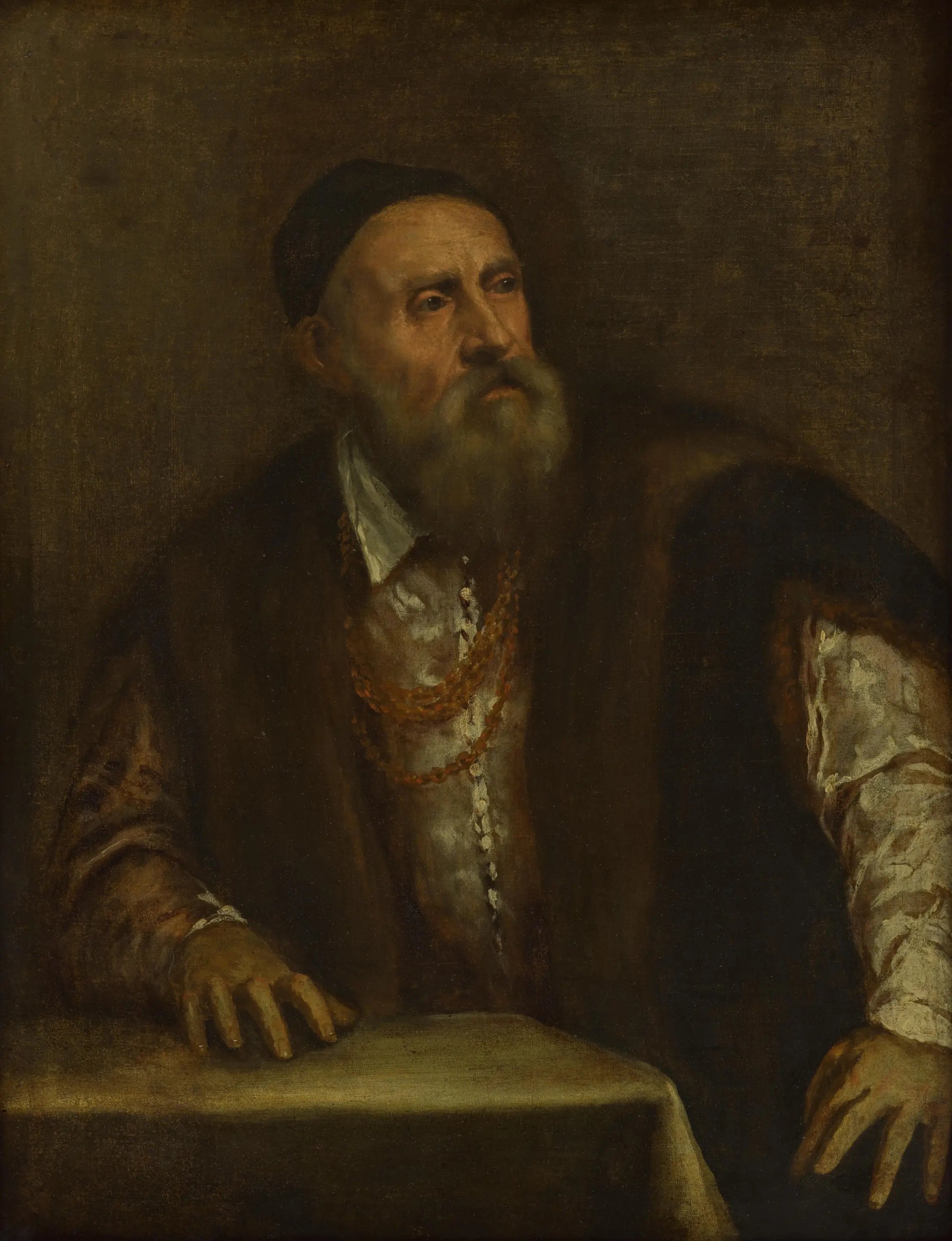 Autoportrait - Titian image 1 reproduction de peinture à l’huile