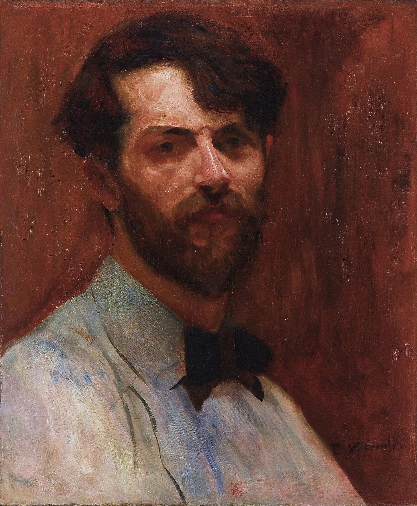 Autoportrait vers 1905 - Eliseu Visconti image 1 tableau peint à l’huile sur toile