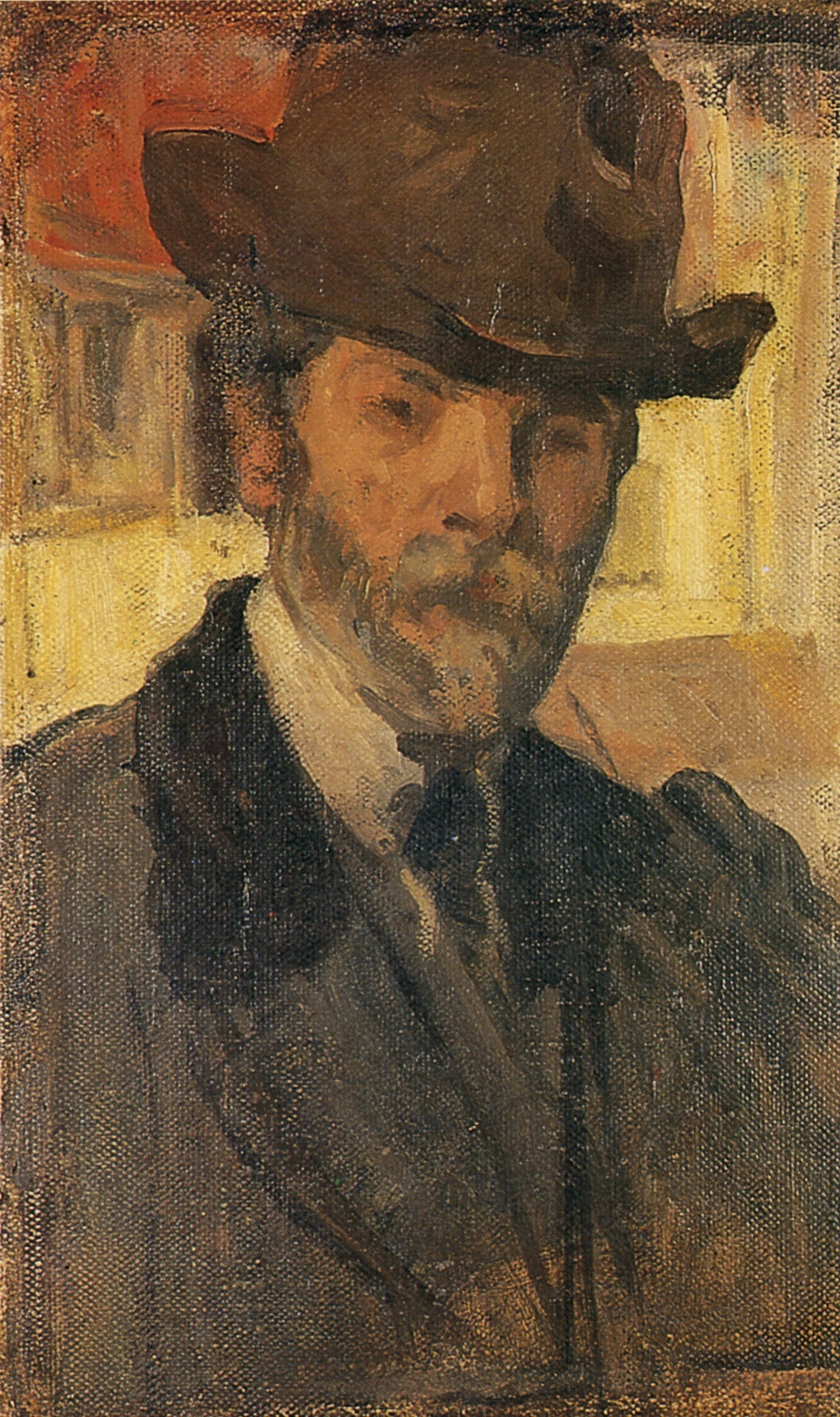 Autoportrait vers 1918 - Eliseu Visconti image 1 reproduction artisanale de tableau