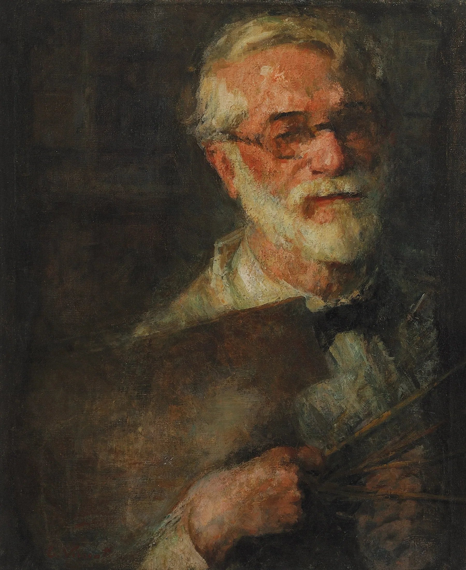 Autoportrait vers 1938 - Eliseu Visconti image 1 copie peinte à la main à l’huile