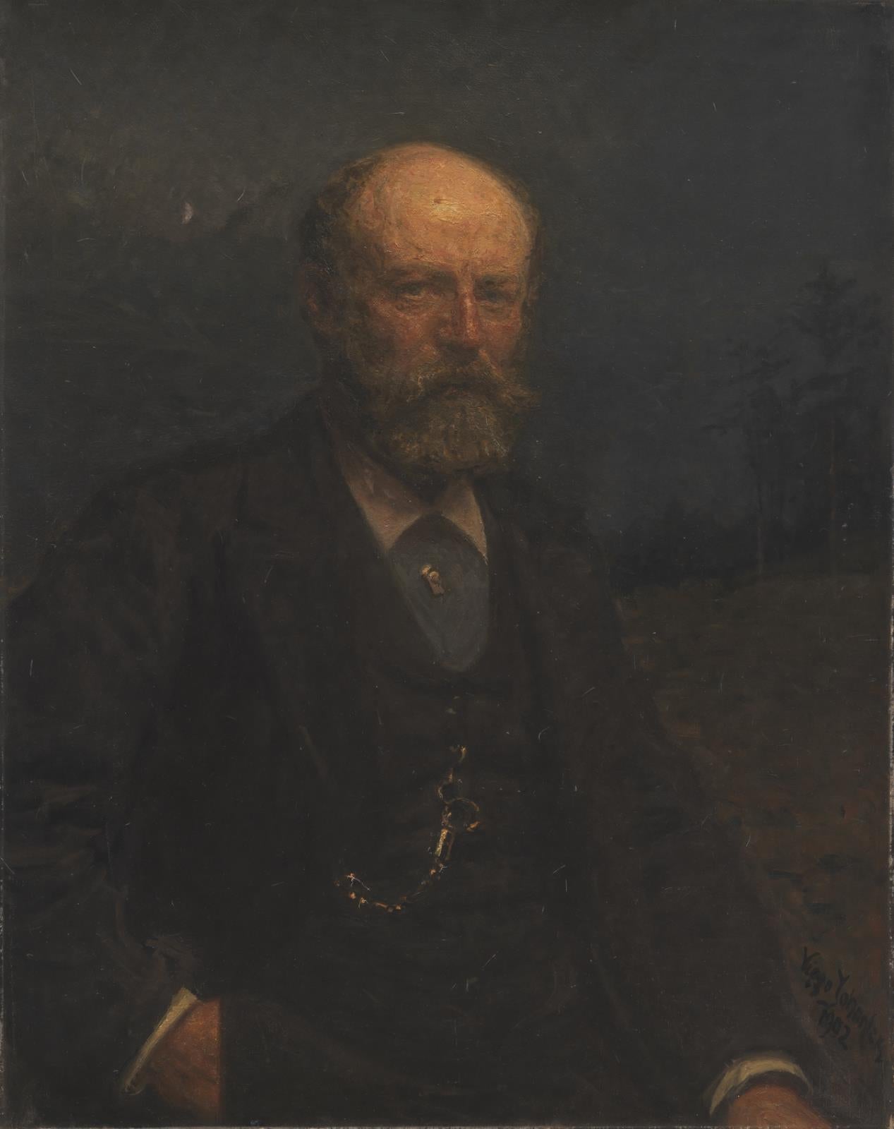 Autoportrait - Viggo Johansen image 1 reproduction artisanale de tableau