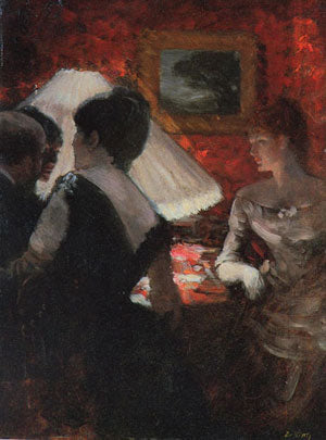 Autour de l'abat-jour - Giuseppe De Nittis image 1 reproduction réalisée par Alpha Reproduction