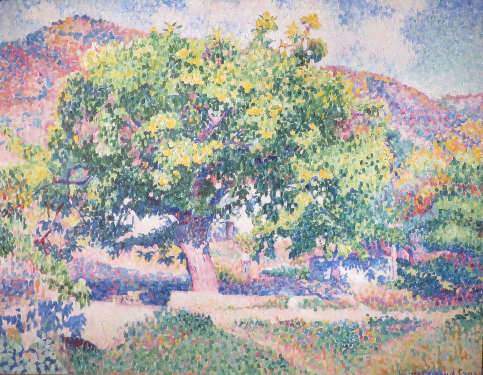 Autour de ma maison - Henri-Edmond Cross image 1 copie de tableau peinte à la main