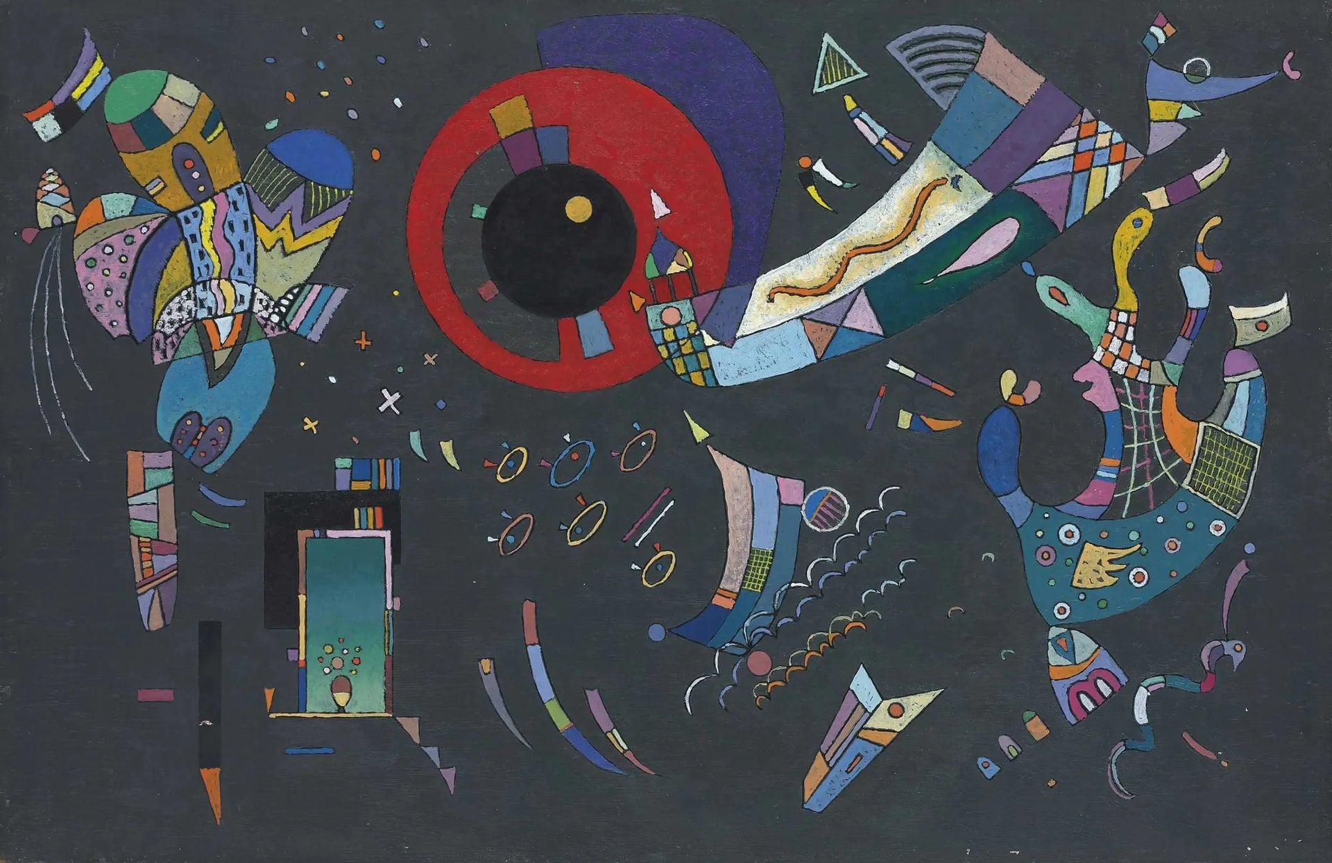 Autour du cercle - Vassily Kandinsky image 1 copie peinte à la main à l’huile