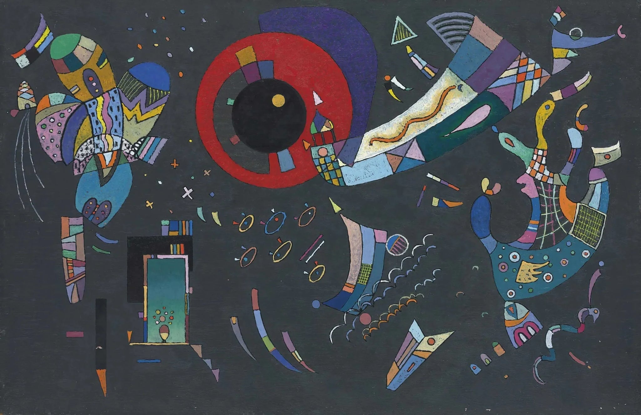 Autour du cercle - Vassily Kandinsky image 1 copie peinte à la main à l’huile