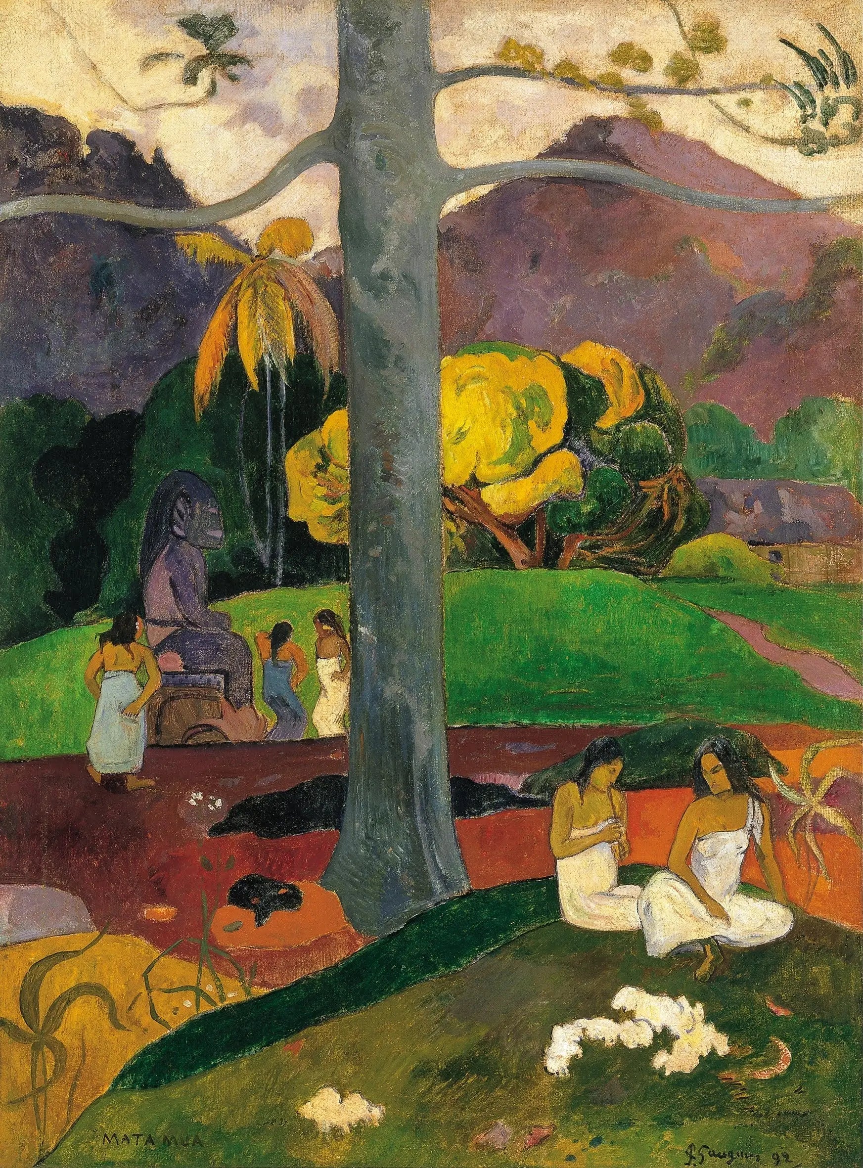 Autrefois - Paul Gauguin image 1 reproduction d’œuvre d’art à l’huile