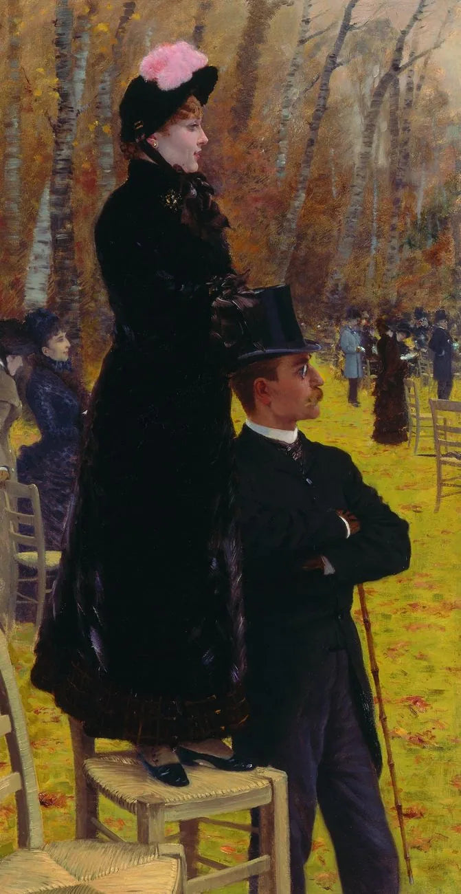 Aux courses d'Auteuil - Sur la chaise - Giuseppe De Nittis image 1 tableau peint à l’huile sur toile