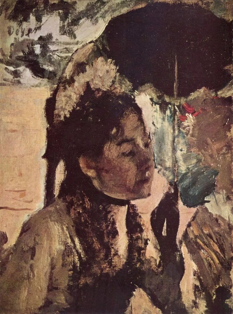 Aux Tuileries, La Femme à l'ombrelle - Edgar Degas
