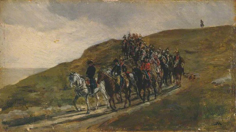 Avant-garde d'une armée - Ernest Meissonier image 1 reproduction réalisée par Alpha Reproduction