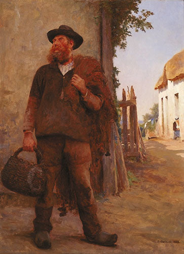 Avant la pêche - Fernand Cormon image 1 reproduction de peinture à l’huile
