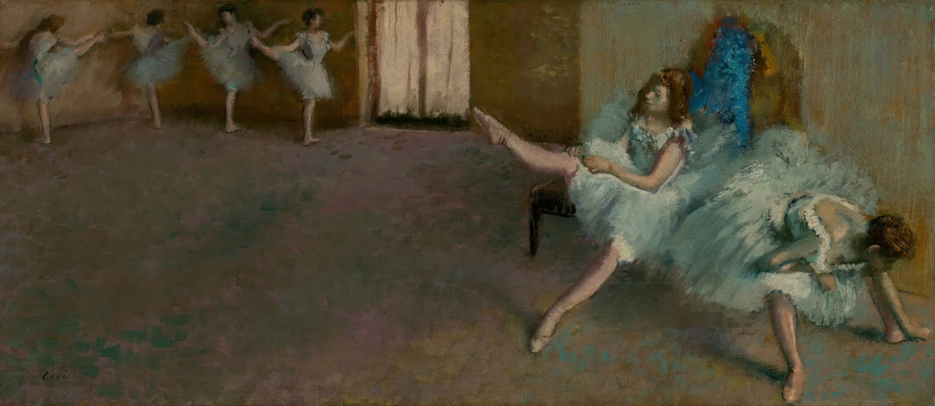 Avant le ballet - Edgar Degas image 1 reproduction de peinture à l’huile
