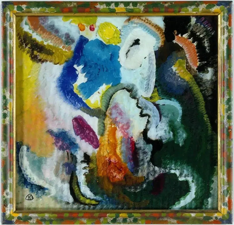 Avec cavalier - Vassily Kandinsky