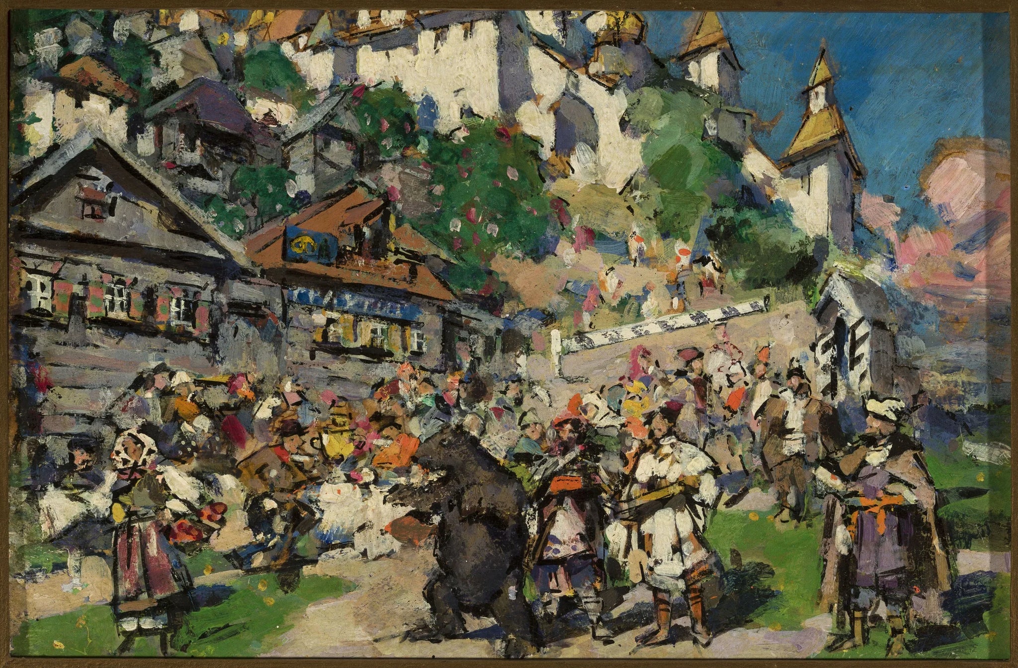 Avec des ours en Sibérie - Konstantin Korovin image 1 copie peinte à la main à l’huile