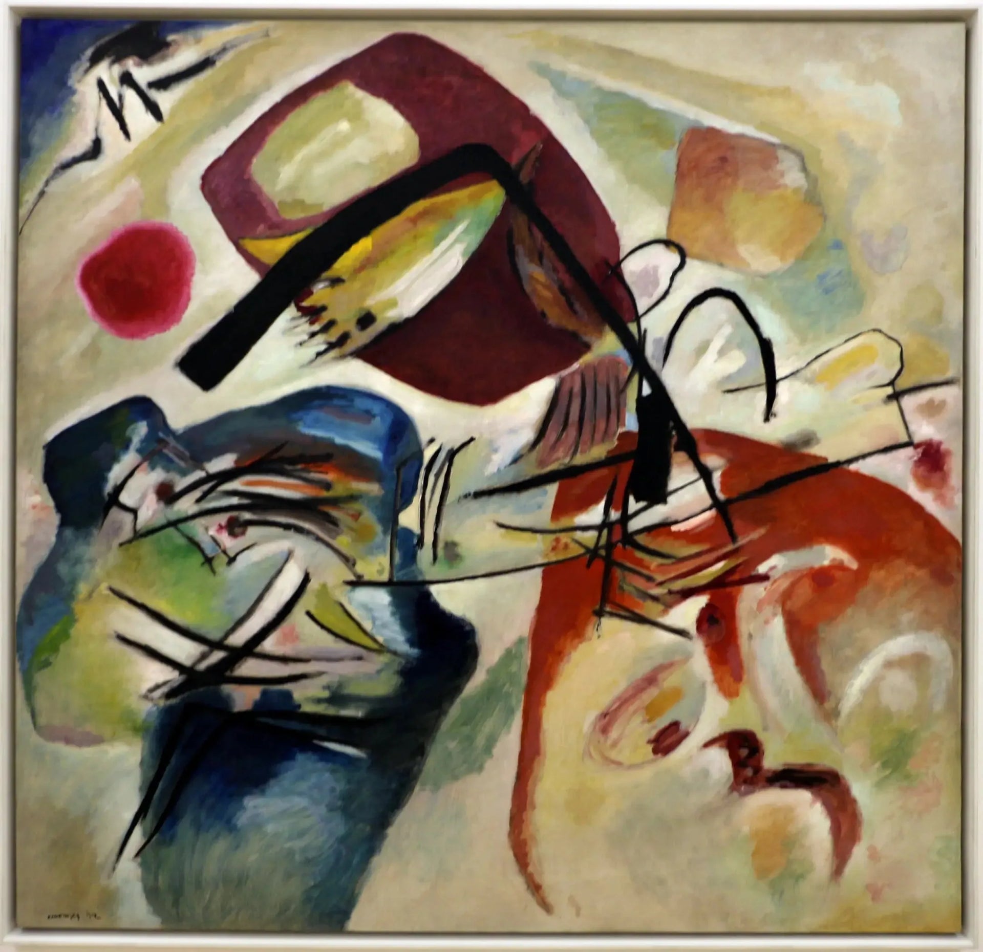 Avec l'arc noir - Vassily Kandinsky image 1 copie de tableau peinte à la main