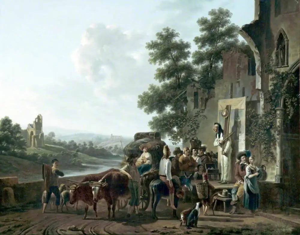 Avec permission - Louis-Léopold Boilly image 1 reproduction d’œuvre d’art à l’huile