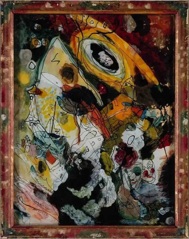 Avec pince-nez - Vassily Kandinsky