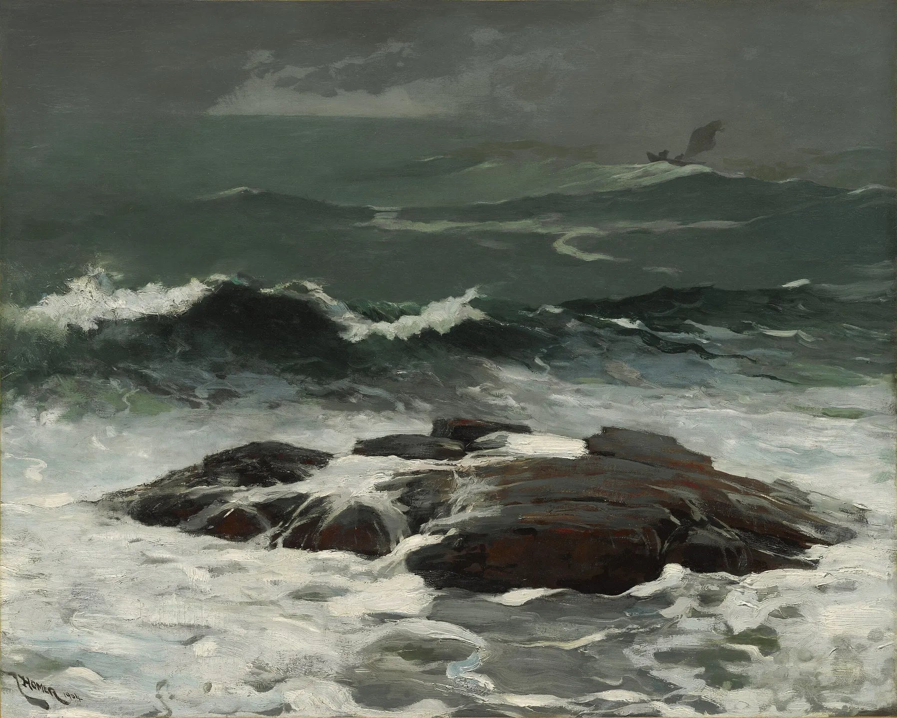 Averse d'été - Winslow Homer image 1 reproduction de peinture à l’huile