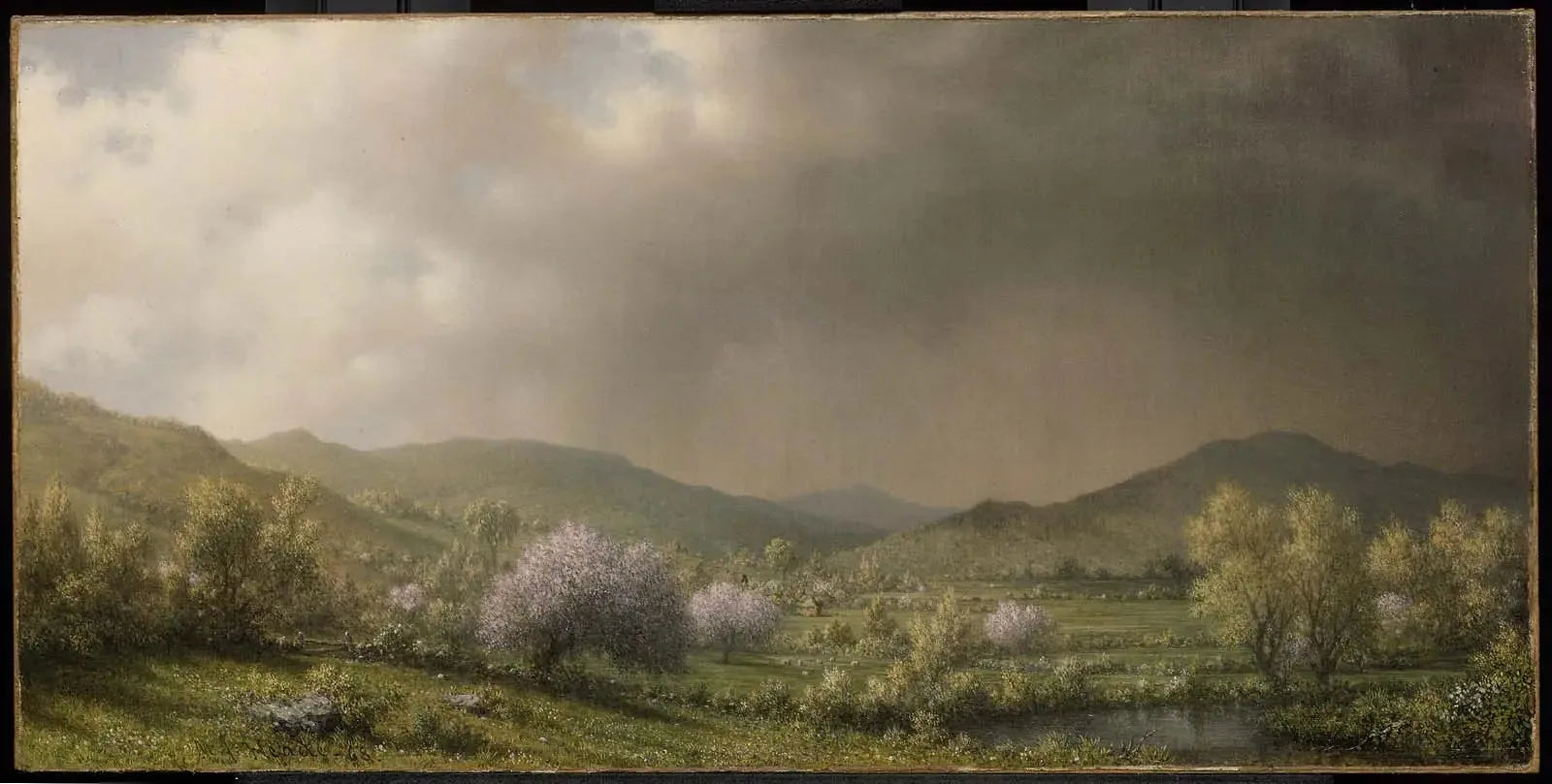 Averses d'avril - Martin Johnson Heade image 1 copie peinte à la main à l’huile