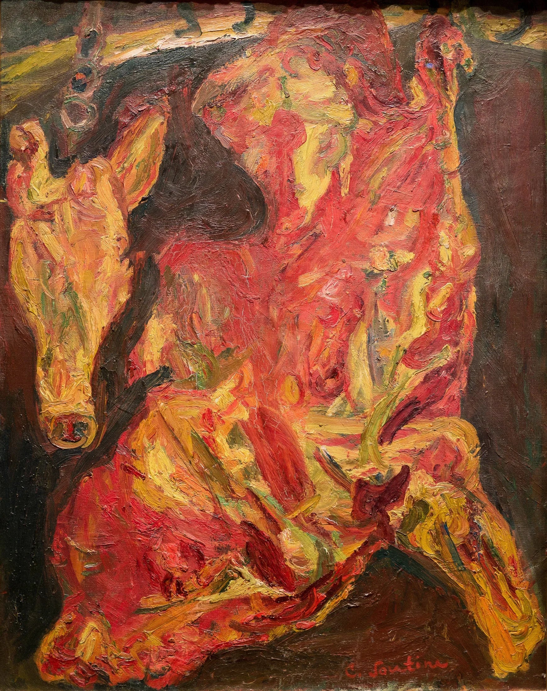 Bœuf et Tête de veau - Chaïm Soutine image 1 copie peinte à la main à l’huile
