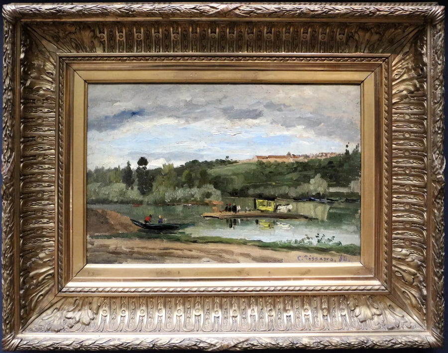 bac à la Varenne-Saint-Hilaire - Camille Pissarro