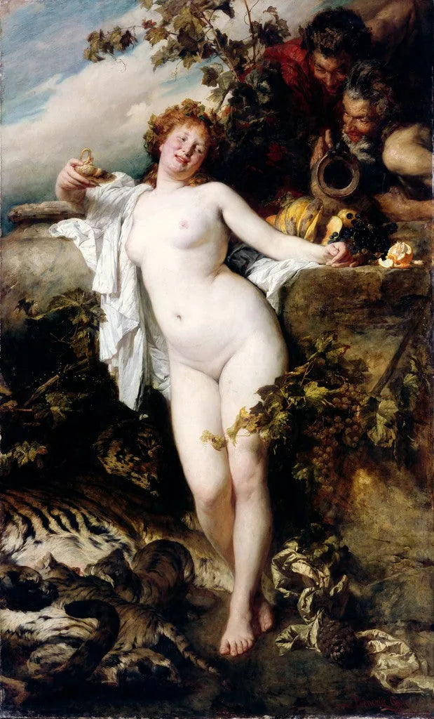 Bacchant - Gyula Benczúr image 1 reproduction artisanale de tableau