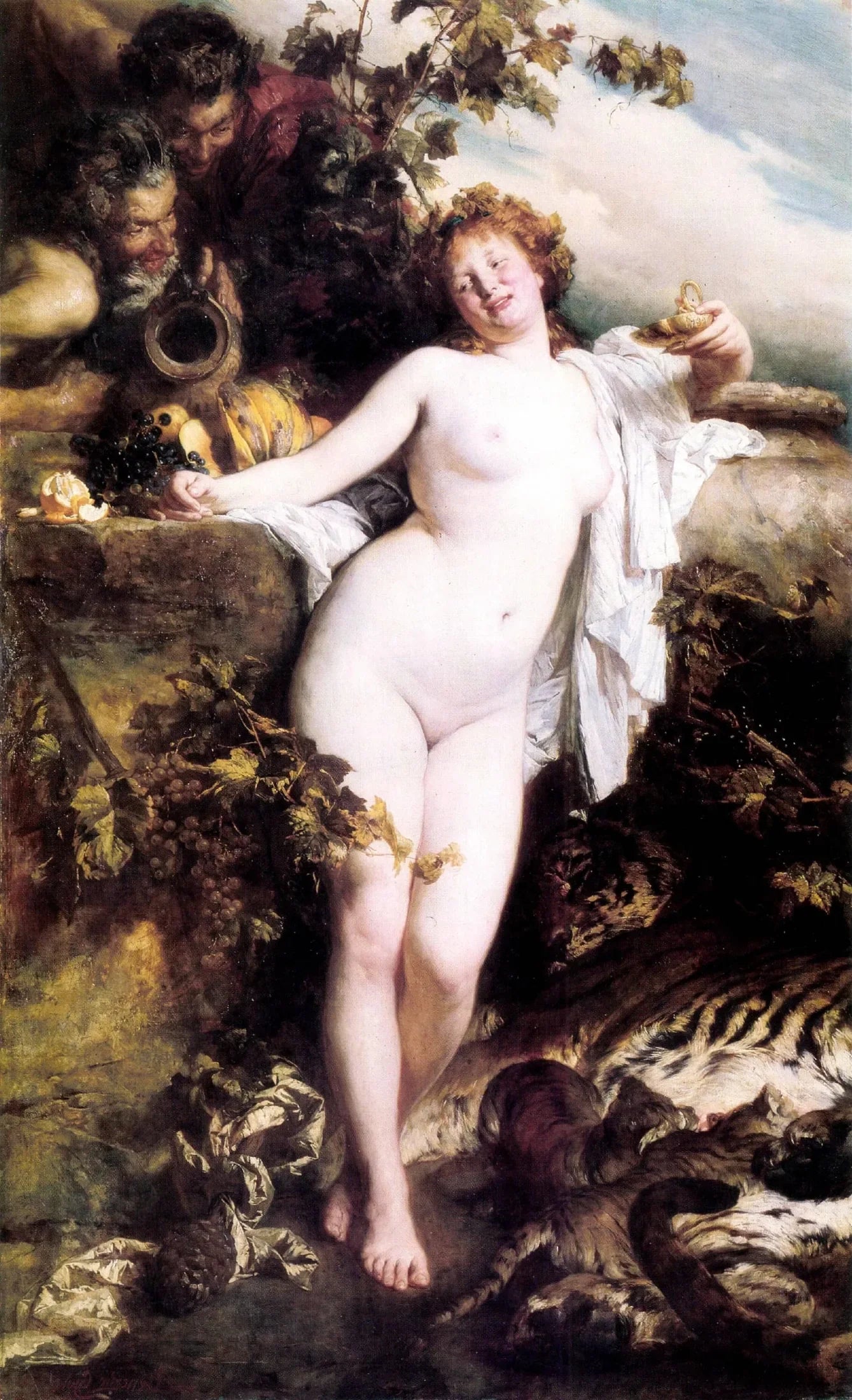 Bacchante - Gyula Benczúr image 1 reproduction de peinture à l’huile