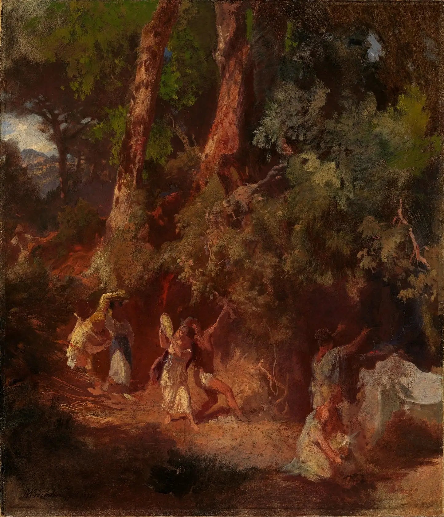 Bacchantenfest - Arnold Böcklin image 1 reproduction réalisée par Alpha Reproduction